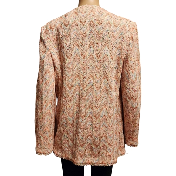 Vintage Dalton Knit Cardigan or Blazer Size L - Picture 4 of 15